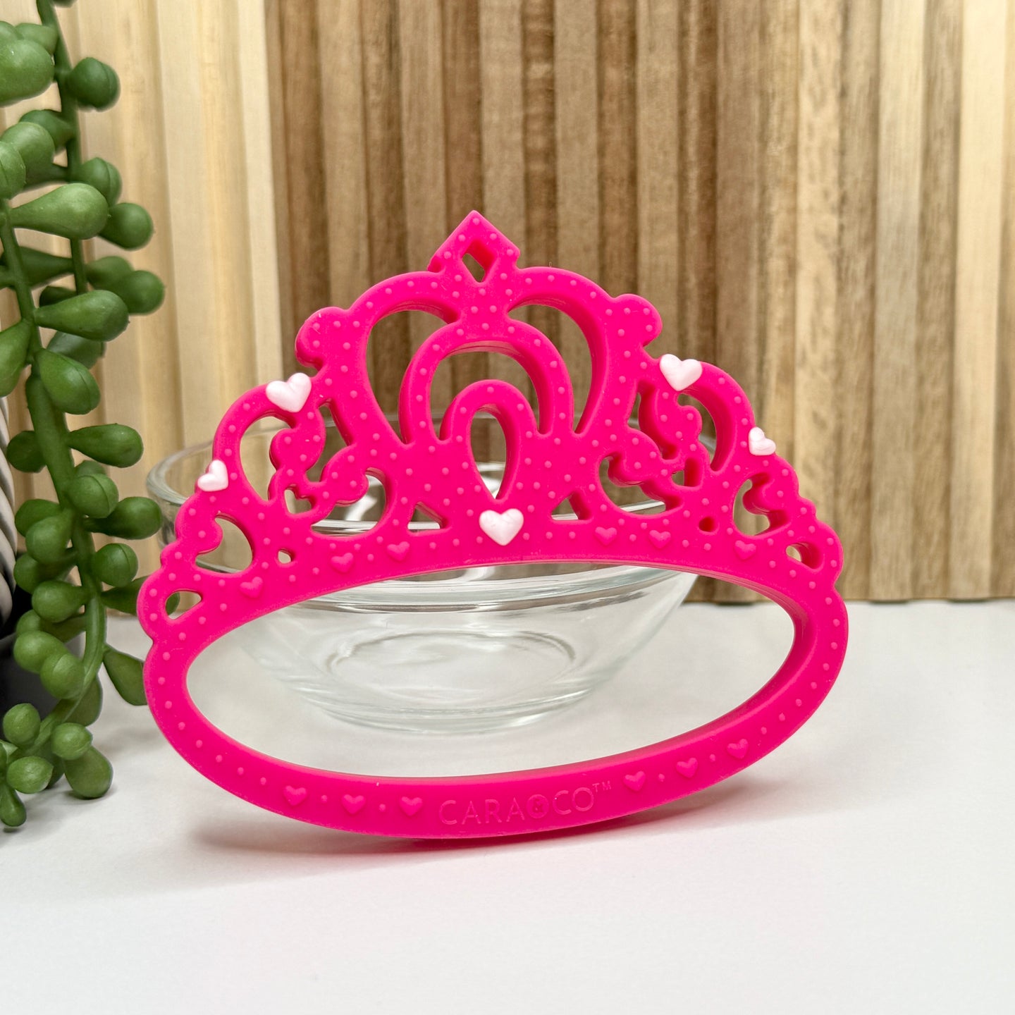 Hot Pink Tiara Teether